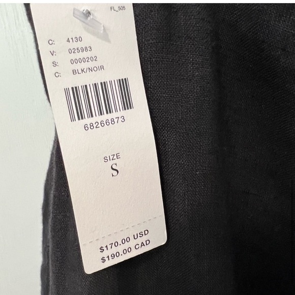 Anthropologie | Cloth & Stone Cross-Back Linen Tiered Dress - Picture 7 of 9